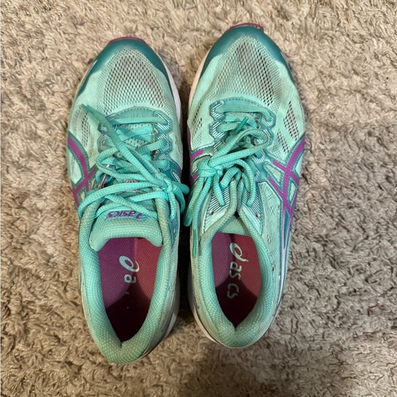 ASICS Women's Teal Running Shoes - Picture 1 of 5